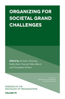 Cover of Organizing for Societal Grand Challenges