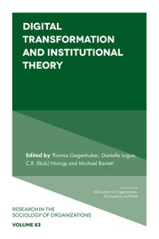 Cover of Digital Transformation and Institutional Theory