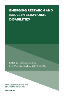 Cover of Emerging Research and Issues in Behavioral Disabilities
