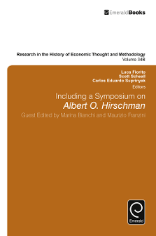 Cover of Including a Symposium on Albert O. Hirschman