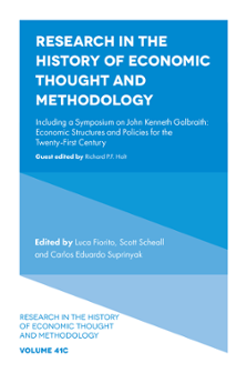 Cover of Research in the History of Economic Thought and Methodology: Including a Symposium on John Kenneth Galbraith: Economic Structures and Policies for the Twenty-first Century