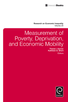 Cover of Measurement of Poverty, Deprivation, and Economic Mobility