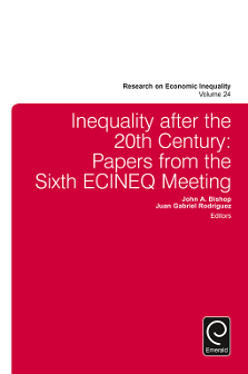 Cover of Inequality after the 20th Century: Papers from the Sixth ECINEQ Meeting