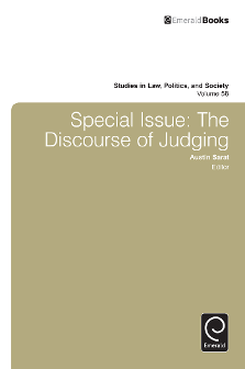 Cover of Special Issue: The Discourse of Judging