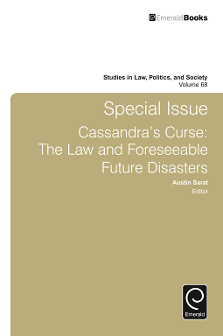 Cover of Special Issue Cassandra’s Curse: The Law and Foreseeable Future Disasters