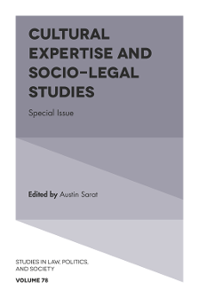 Cover of Cultural Expertise and Socio-Legal Studies