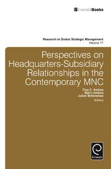 Cover of Perspectives on Headquarters-subsidiary Relationships in the Contemporary MNC