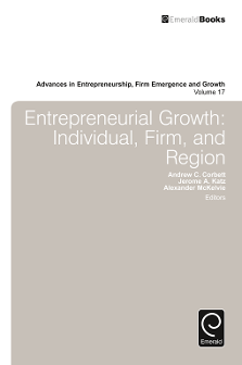 Cover of Entrepreneurial Growth: Individual, Firm, and Region