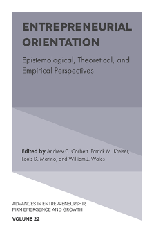 Cover of Entrepreneurial Orientation: Epistemological, Theoretical, and Empirical Perspectives