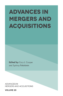Cover of Advances in Mergers and Acquisitions