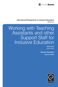 Cover of Working with Teaching Assistants and Other Support Staff for Inclusive Education