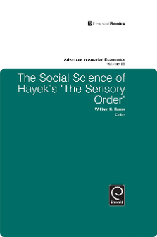 Cover of The Social Science of Hayek's ‘The Sensory Order’