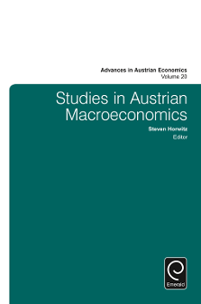 Cover of Studies in Austrian Macroeconomics