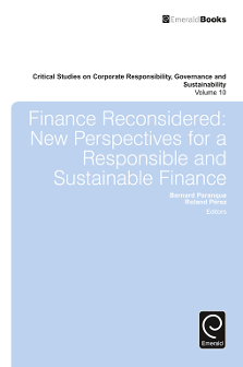 Cover of Finance Reconsidered: New Perspectives for a Responsible and Sustainable Finance