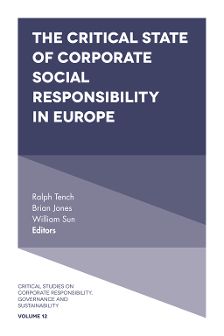 Cover of The Critical State of Corporate Social Responsibility in Europe