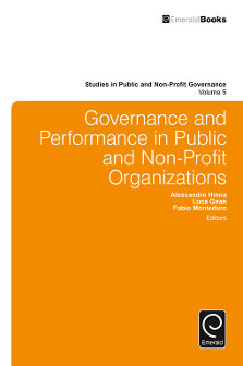 Cover of Governance and Performance in Public and Non-Profit Organizations