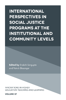 Cover of International Perspectives in Social Justice Programs at the Institutional and Community Levels