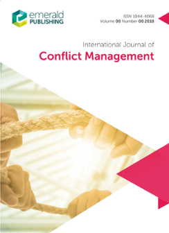Cover of International Journal of Conflict Management