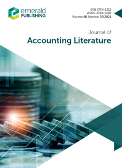Cover of Journal of Accounting Literature