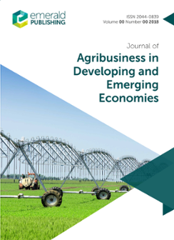 Cover of Journal of Agribusiness in Developing and Emerging Economies