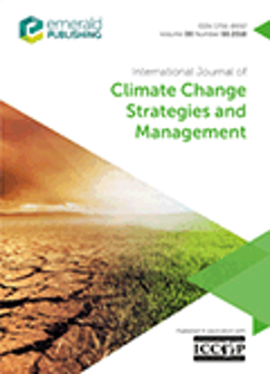 Cover of International Journal of Climate Change Strategies and Management