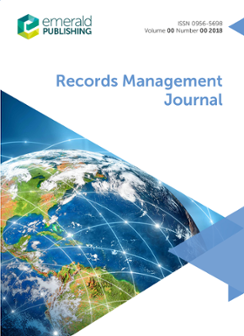 Cover of Records Management Journal