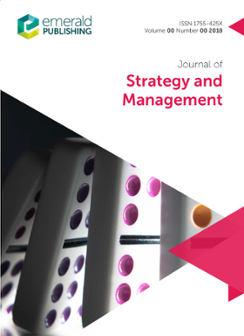 Cover of Journal of Strategy and Management