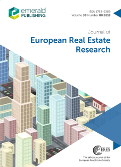Cover of Journal of European Real Estate Research