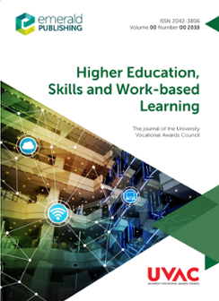 Cover of Higher Education, Skills and Work-Based Learning