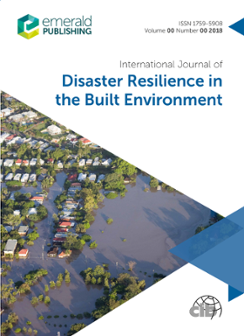 Cover of International Journal of Disaster Resilience in the Built Environment
