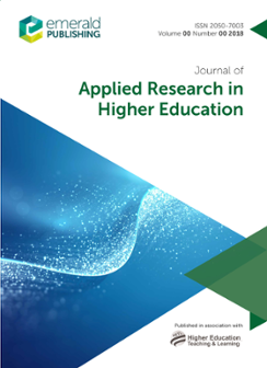 Cover of Journal of Applied Research in Higher Education