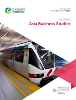 Cover of Journal of Asia Business Studies