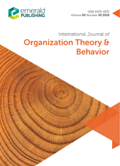 Cover of International Journal of Organization Theory & Behavior