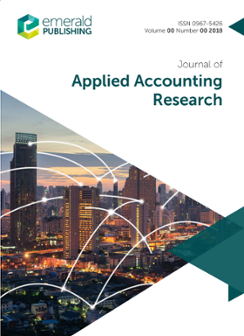 Cover of Journal of Applied Accounting Research