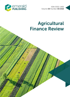Cover of Agricultural Finance Review